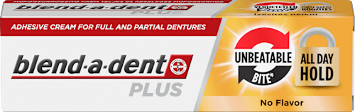 Pričvrstilna krema za celotne in delne zobne proteze Plus blend-a-dent