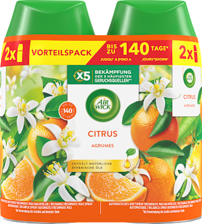 Duftspray Freshmatic Max Nachfüller Citrus Duo-Pack AIR WICK