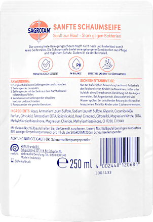 Schaumhandseife Kirschblüte & Rose Nachfüllpack Sagrotan