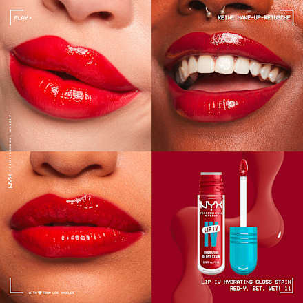 Lipgloss Lip IV Gloss Stain 11 Red-y. Set. Wet! NYX PROFESSIONAL MAKEUP