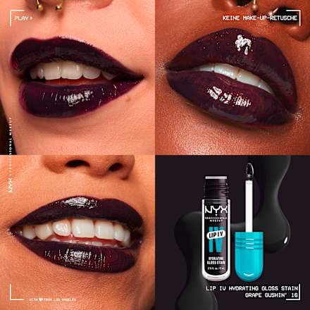 Lipgloss Lip IV Gloss Stain 16 Grape Gushin'  NYX PROFESSIONAL MAKEUP