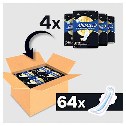 Ultra Secure Night Binden mit Flügeln Multi-Pack always