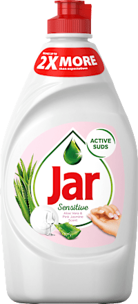 Detergent za ročno pomivanje posode Sensitive Aloe Vera & Pink Jasmine  Jar