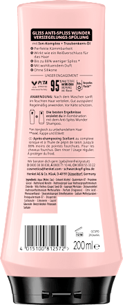 Conditioner Anti-Spliss Wunder Schwarzkopf GLISS