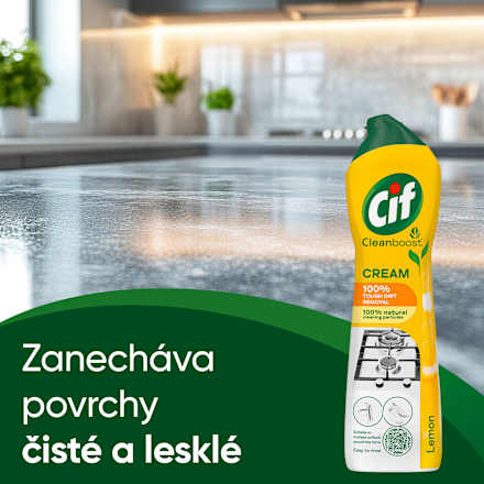 čisticí krém s vůní citronu Cif