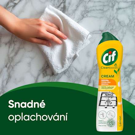 čisticí krém s vůní citronu Cif