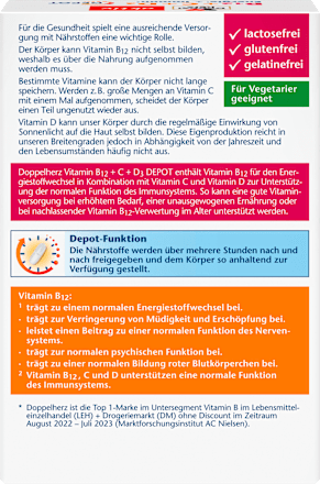 Vitamin B12 + C + D3 Tabletten 30 St Doppelherz