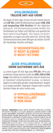 Sonnencreme Gesicht super UV Anti-Age, LSF 50+ Garnier Ambre Solaire