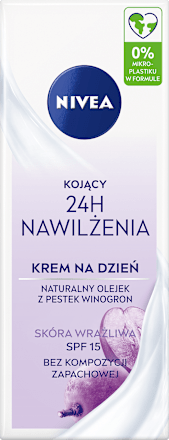 Krem kojący na dzień SPF 15 24h nawilżenia  NIVEA