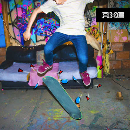 Skateboard & Fresh Roses Deodorant & Bodyspray AXE