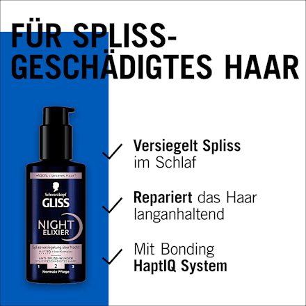 Night Elixier Anti-Spliss Wunder Schwarzkopf GLISS