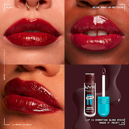 Lipgloss Lip IV Gloss Stain 14 Mauve N Moist!  NYX PROFESSIONAL MAKEUP