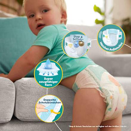 Windeln Baby Dry Gr. 5 Junior (11-16 kg) Monatsbox Pampers baby-dry