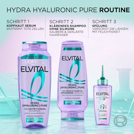 Shampoo Hydra Hyaluronic Pure L'ORÉAL PARiS ELVITAL