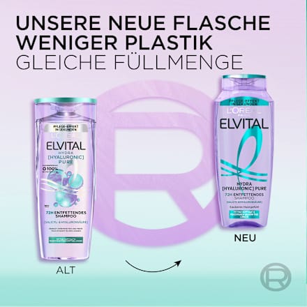 Shampoo Hydra Hyaluronic Pure L'ORÉAL PARiS ELVITAL