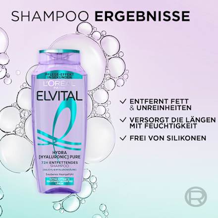 Shampoo Hydra Hyaluronic Pure L'ORÉAL PARiS ELVITAL