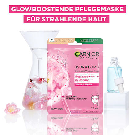 Tuchmaske Hydra Bomb Sakura Glow-Boosting  Garnier Skin Active