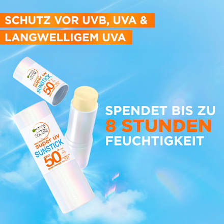 Sonnenstick Gesicht & Lippenpflege super UV mit Sheabutter, LSF 50 Garnier Ambre Solaire