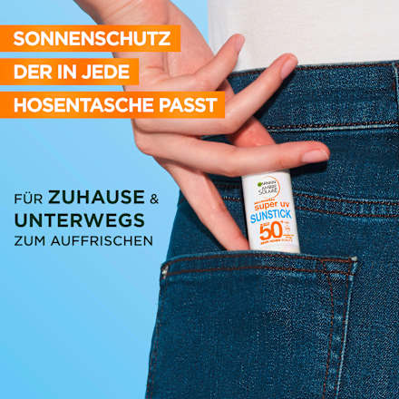 Sonnenstick Gesicht & Lippenpflege super UV mit Sheabutter, LSF 50 Garnier Ambre Solaire