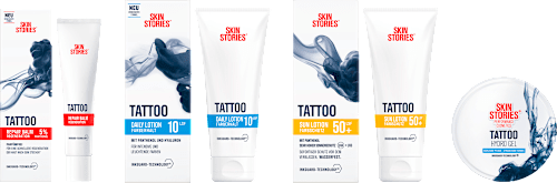 Tattoo Pflege Sonnenmilch LSF 50+ Skin Stories