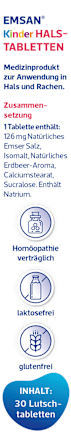 Kinder Halstabletten Emsan