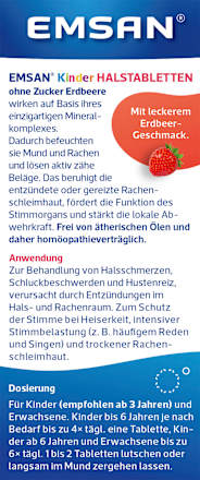 Kinder Halstabletten Emsan