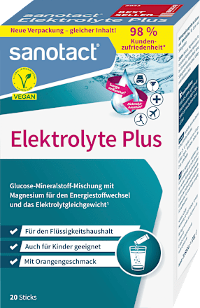 Elektrolyte Plus Sticks 20 St sanotact