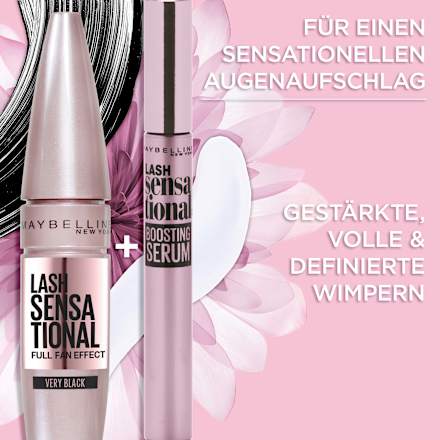 Mascara Lash Sensational Voller-Wimpern-Fächer 01 Very Black MAYBELLINE NEW YORK