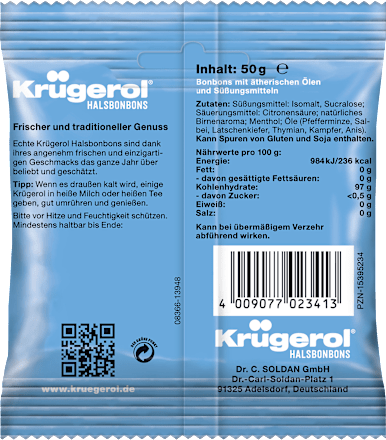 Bonbon, Leipziger Orginal, zuckerfrei Krügerol