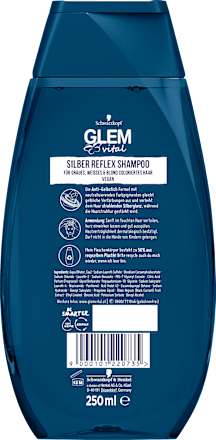 Silber Reflex Anti-Gelbstich Shampoo Schwarzkopf GLEM vital