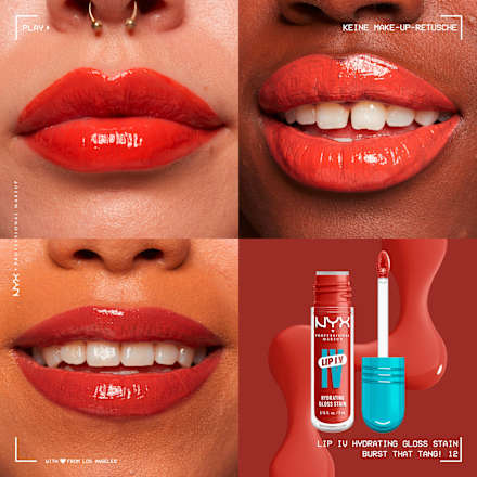 Lipgloss Lip IV Gloss Stain 12 Burst That Tang! NYX PROFESSIONAL MAKEUP