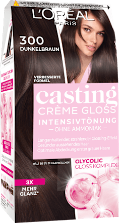 Intensivtönung 300 Dunkelbraun L'ORÉAL PARiS CASTING Crème Gloss