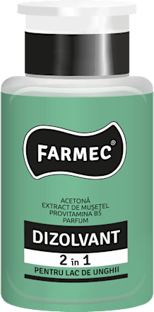 Dizolvant 2 în 1 pentru lacul de unghii farmec