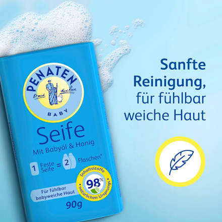 Seifenstück mit Babyöl & Honig Penaten