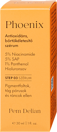 Phoenix arcszérum antioxidáns, bőrtökéletesítő szérum Pem Delian