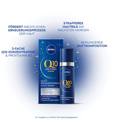 Q10 Anti-Falten Power Multi Regenerierendes Nacht Serum NIVEA