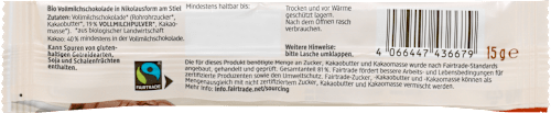 Schokolade Schokololli Weihnachtsmann dmBio