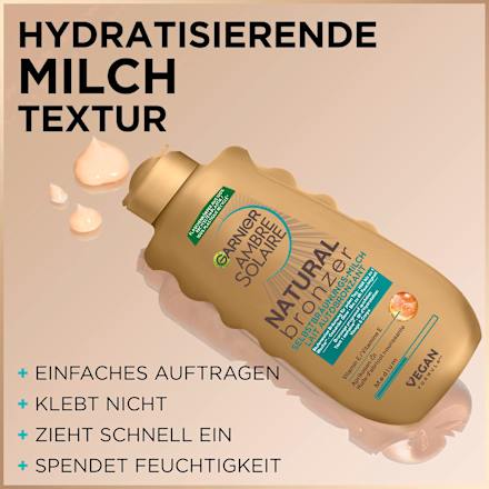 Selbstbräuner Milch natural bronzer Garnier Ambre Solaire