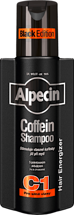 Kofeínový šampón C1 Hair Energizer Black Edition Alpecin