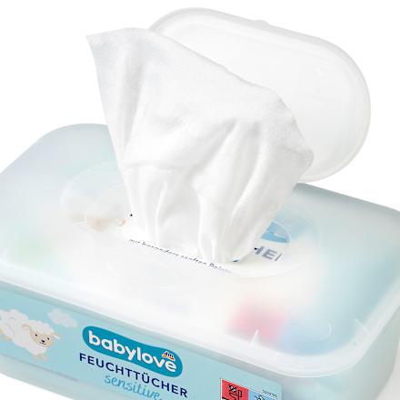 Vlažni robčki z izvlečkom mandljev Sensitive babylove