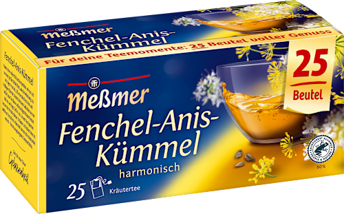 Kräutertee Fenchel-Anis-Kümmel (25 Beutel) Meßmer