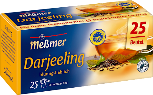 Schwarzer Tee Darjeeling (25 Beutel) Meßmer