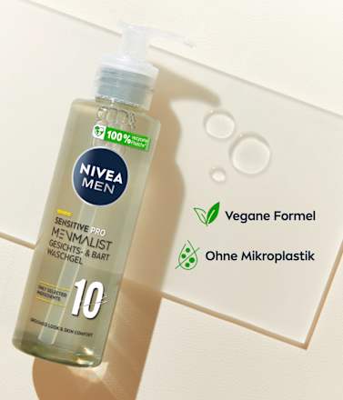 Sensitive Pro Menmalist Gesichts- & Bart Waschgel NIVEA MEN