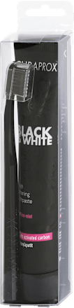 BLACK IS WHITE T set: pasta + četkica za zube CURAPROX