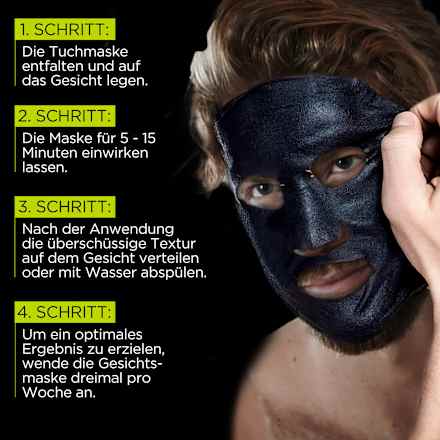 Pure Carbon reinigende Tuchmaske L'ORÉAL PARiS MEN EXPERT
