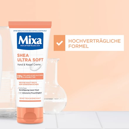 Hand- & Nagelcreme Shea ultra soft mit Glycerin Mixa