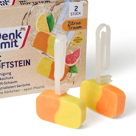 Kamen za WC šolju, limun i grejp 2x38g Denkmit