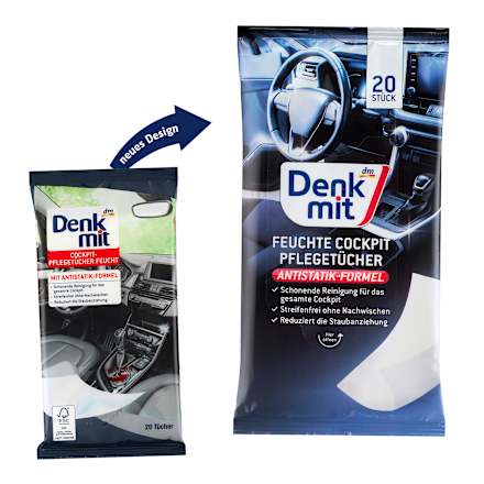 Nedves műszerfaltisztító kendő Denkmit