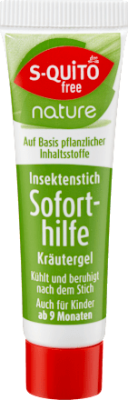 Insektenstichgel Soforthilfe Kräuter S-QUiTO free