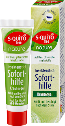Insektenstichgel Soforthilfe Kräuter S-QUiTO free
